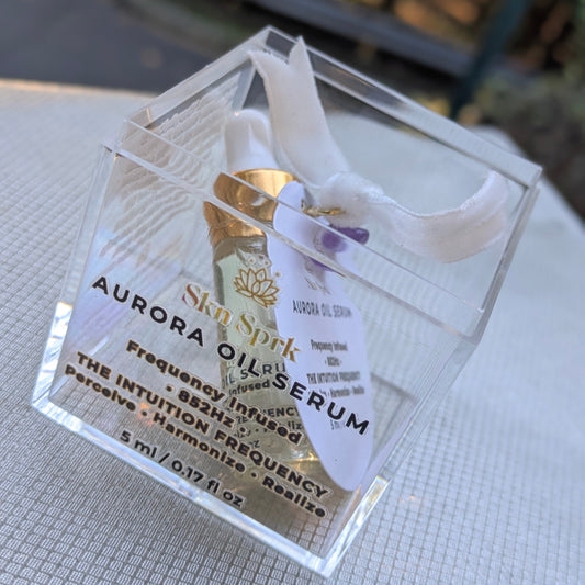 Aurora Oil Serum Frequency-attuned 852 Hz + Attuned Crystal * Perceive-Harmonize-Realize * 10-Day Initiation Ritual *