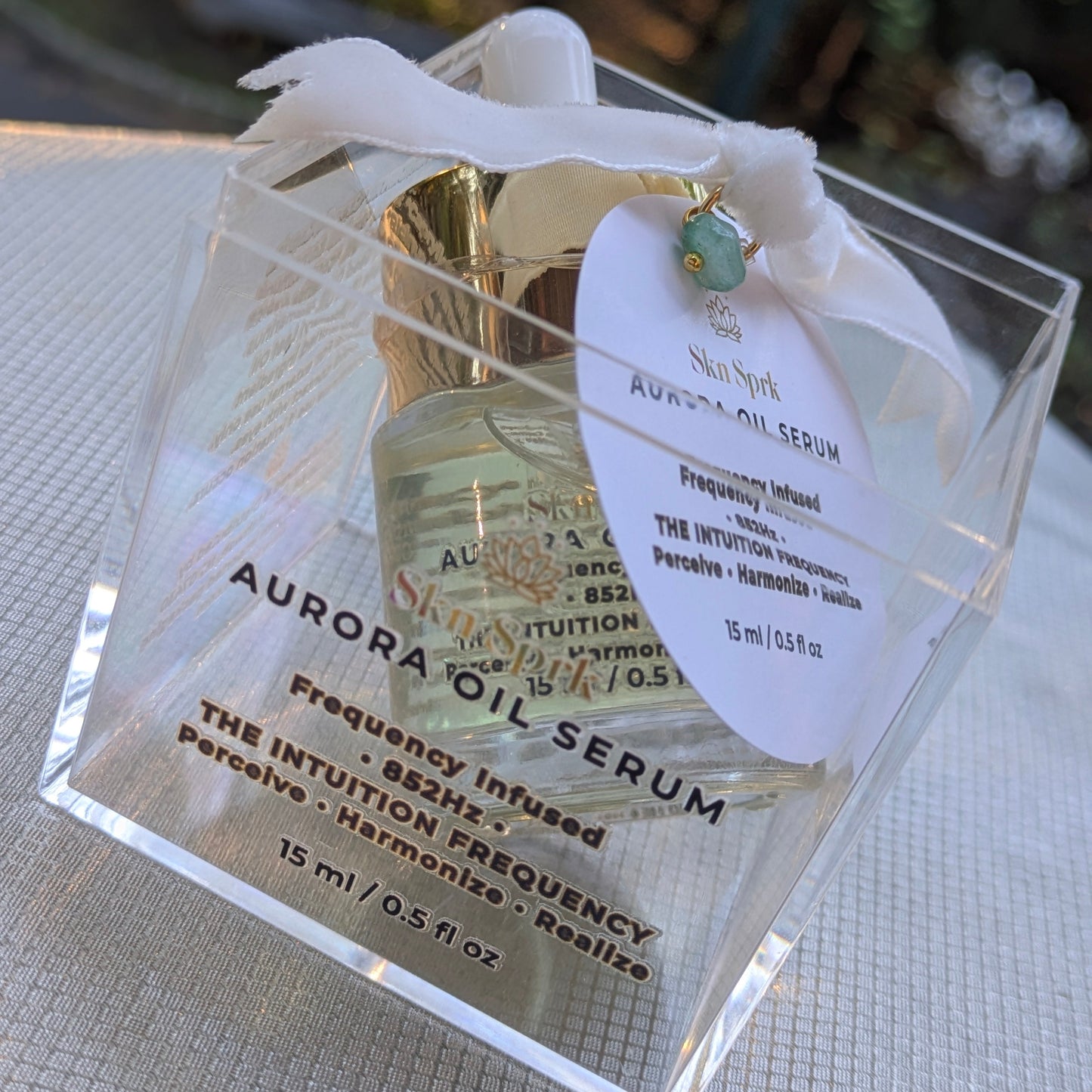 Aurora Oil Serum Frequency-attuned 852 Hz + Attuned Crystal * Perceive-Harmonize-Realize * 30-Day Immersion Ritual *