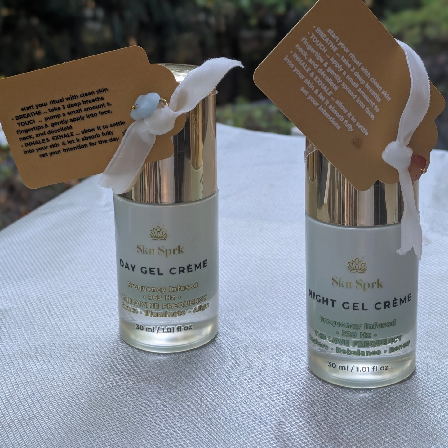 Day & Night Gel Crème Rituals+ Attuned Crystals: a 24h Cycle of Alignment * 963 Hz & 528 Hz *