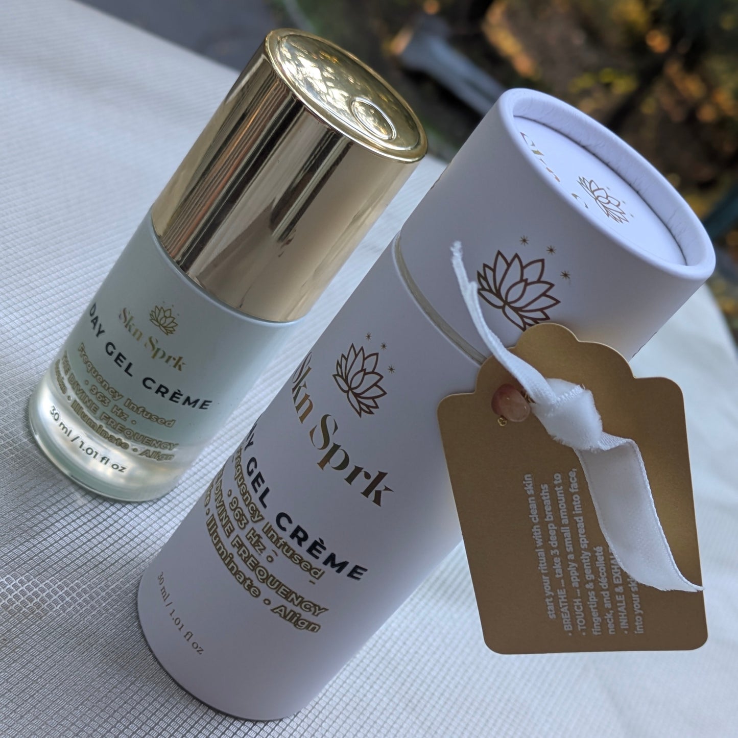 The Founder's Ritual: Day & Night Gel Crèmes + Aurora Oil Serum + Attuned Crystals: a 24h Cycle of Intention & Alignment * 963 Hz & 528 Hz & 852 Hz *