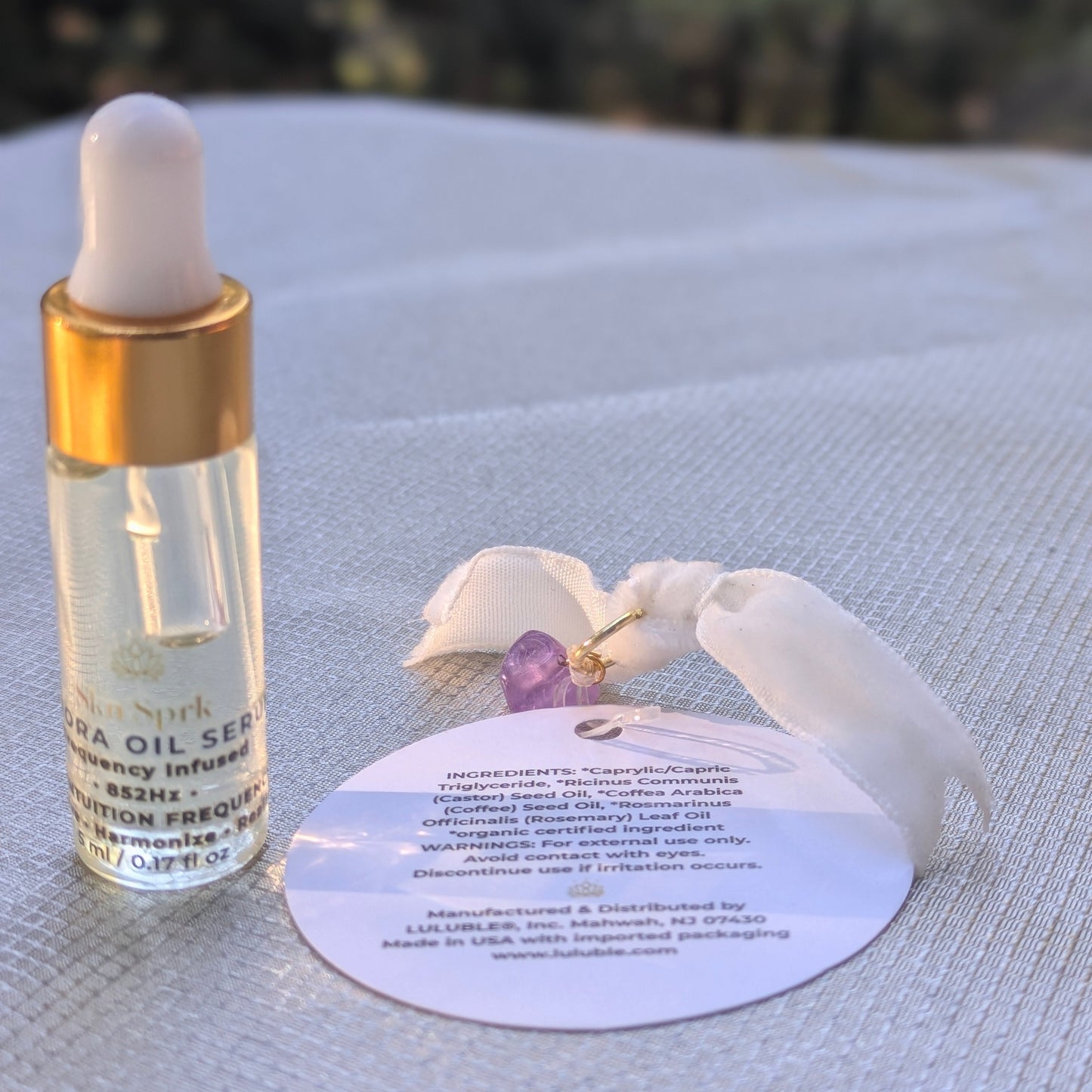 Aurora Oil Serum Frequency-attuned 852 Hz + Attuned Crystal * Perceive-Harmonize-Realize * 10-Day Initiation Ritual *