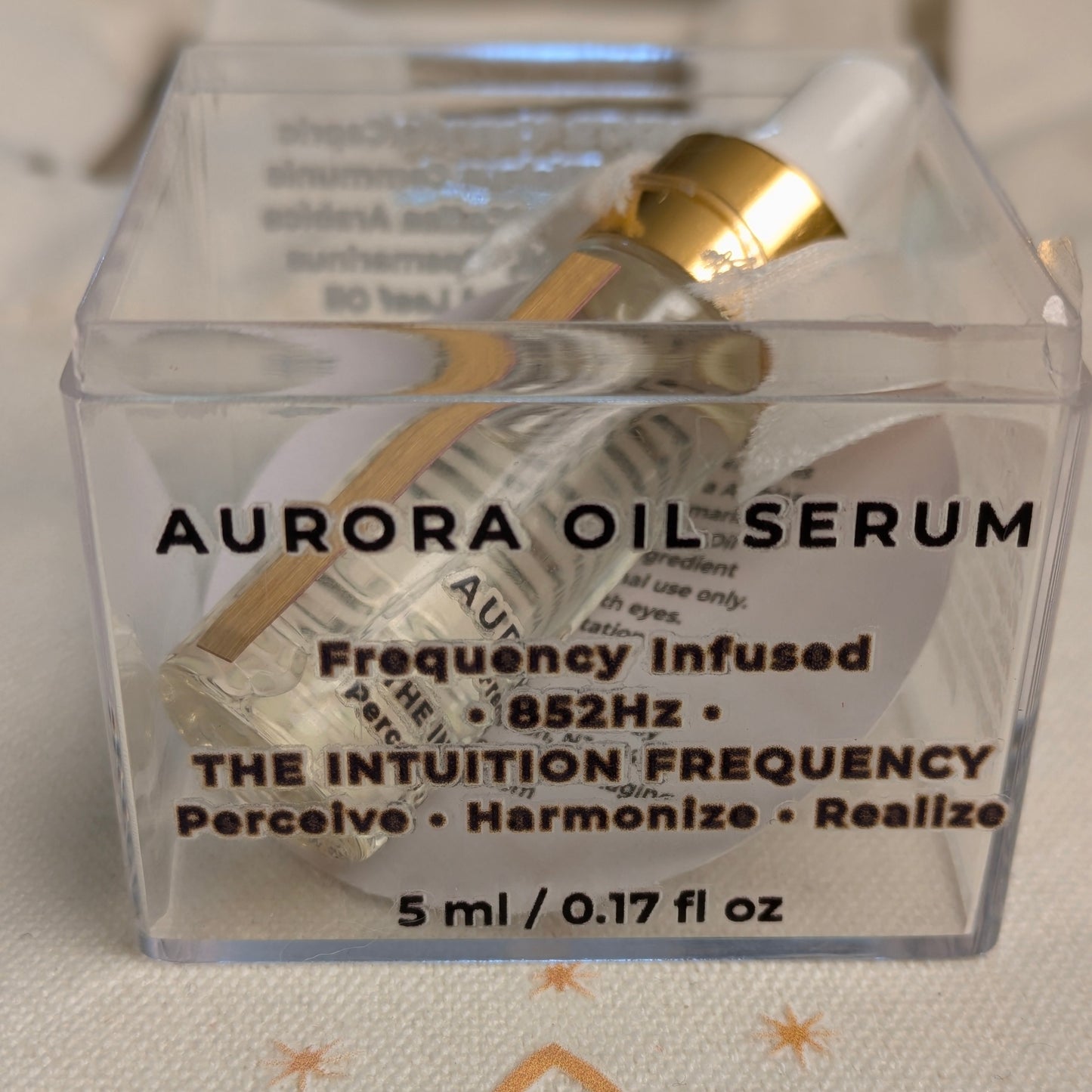 Aurora Oil Serum Frequency-attuned 852 Hz + Attuned Crystal * Perceive-Harmonize-Realize * 10-Day Initiation Ritual *