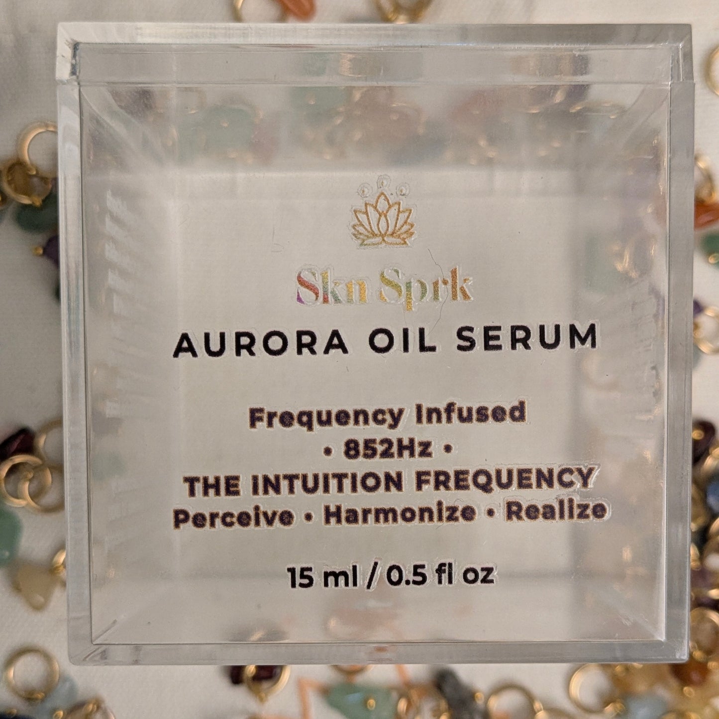 The Core Daytime Ritual: Day Gel Crème Frequency-attuned 963 Hz + Aurora Oil Serum Frequency-attuned 852Hz + Attuned Crystals