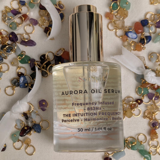 Aurora Oil Serum Frequency-attuned 852 Hz + Attuned Crystal * Perceive-Harmonize-Realize * The Alchemist's Reserve *