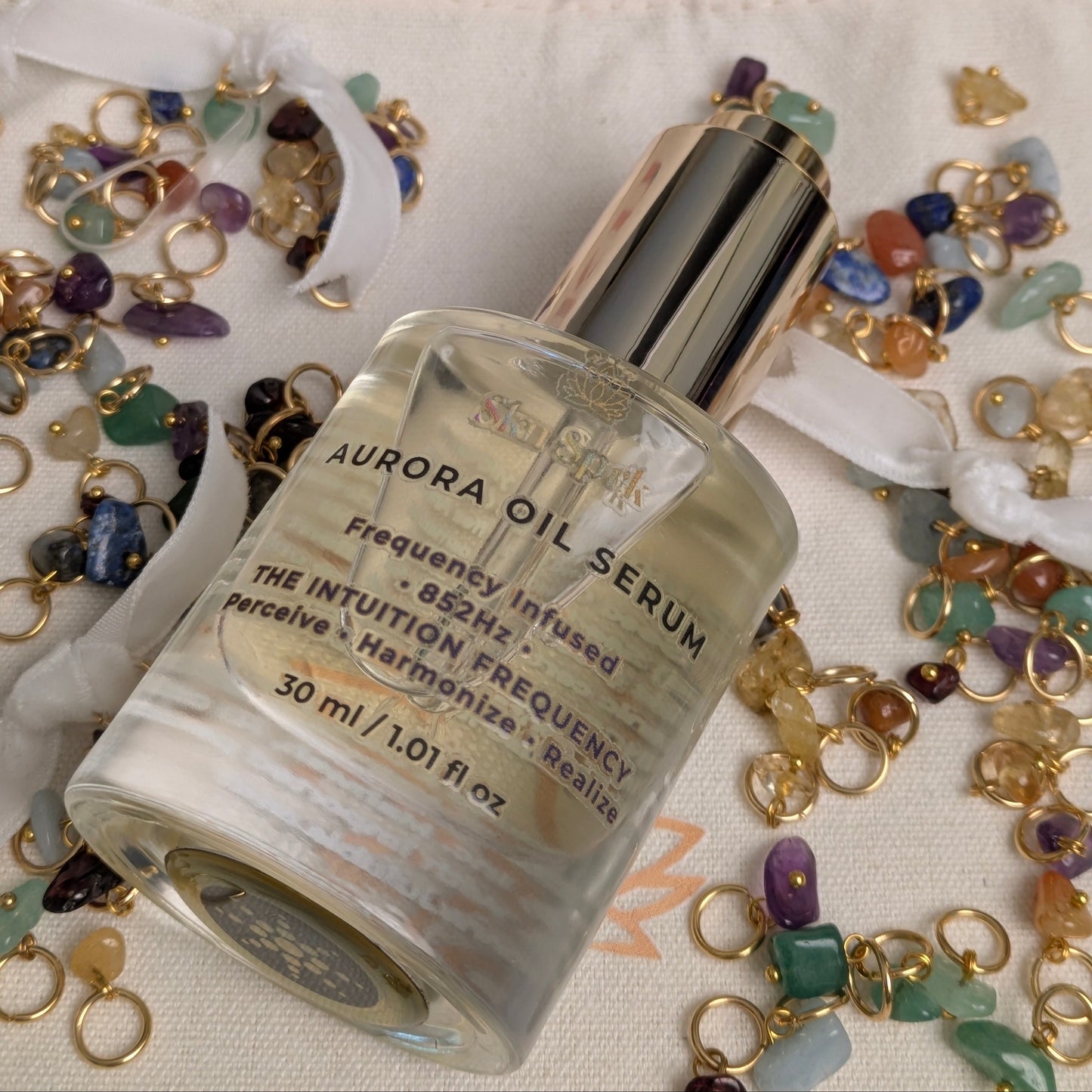 Aurora Oil Serum Frequency-attuned 852 Hz + Attuned Crystal * Perceive-Harmonize-Realize * The Alchemist's Reserve *