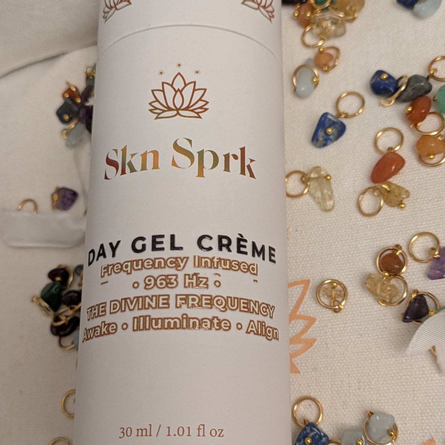 The Founder's Ritual: Day & Night Gel Crèmes + Aurora Oil Serum + Attuned Crystals: a 24h Cycle of Intention & Alignment * 963 Hz & 528 Hz & 852 Hz *