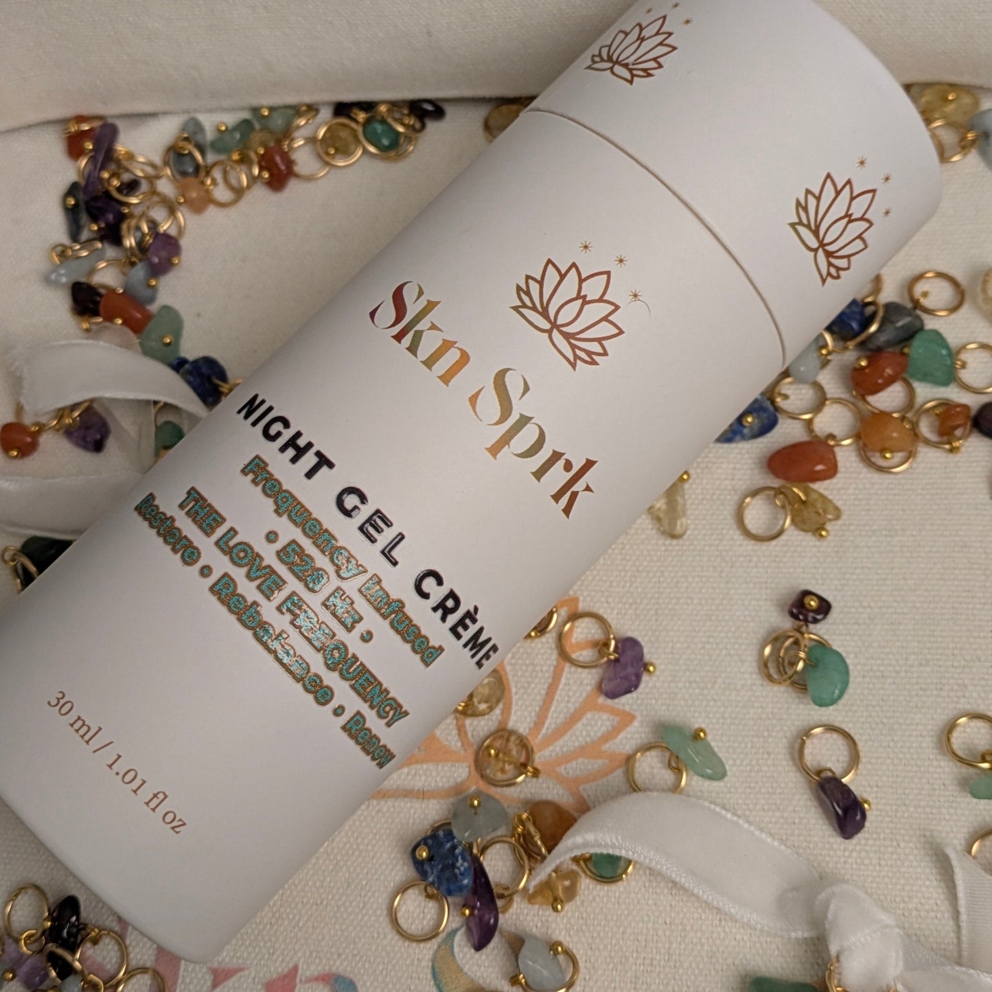 The Founder's Ritual: Day & Night Gel Crèmes + Aurora Oil Serum + Attuned Crystals: a 24h Cycle of Intention & Alignment * 963 Hz & 528 Hz & 852 Hz *