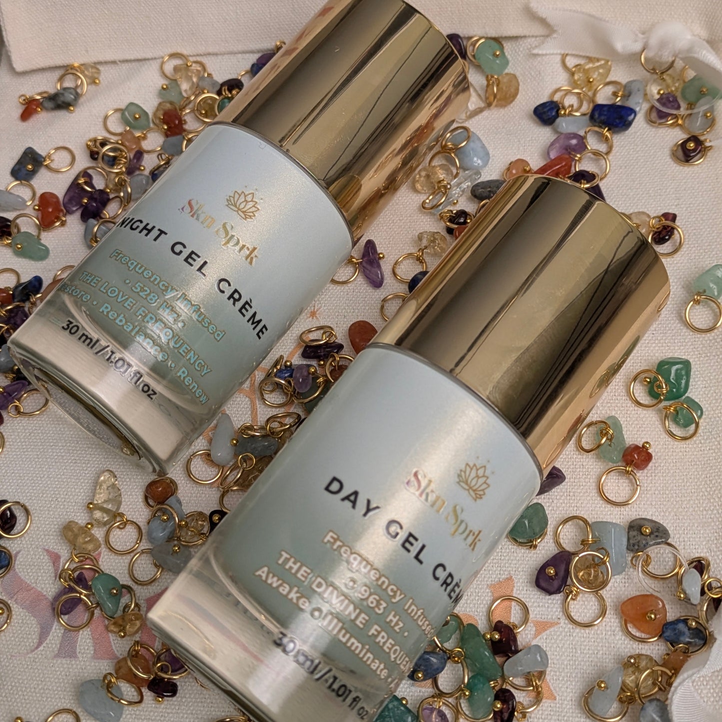 Day & Night Gel Crème Rituals+ Attuned Crystals: a 24h Cycle of Alignment * 963 Hz & 528 Hz *