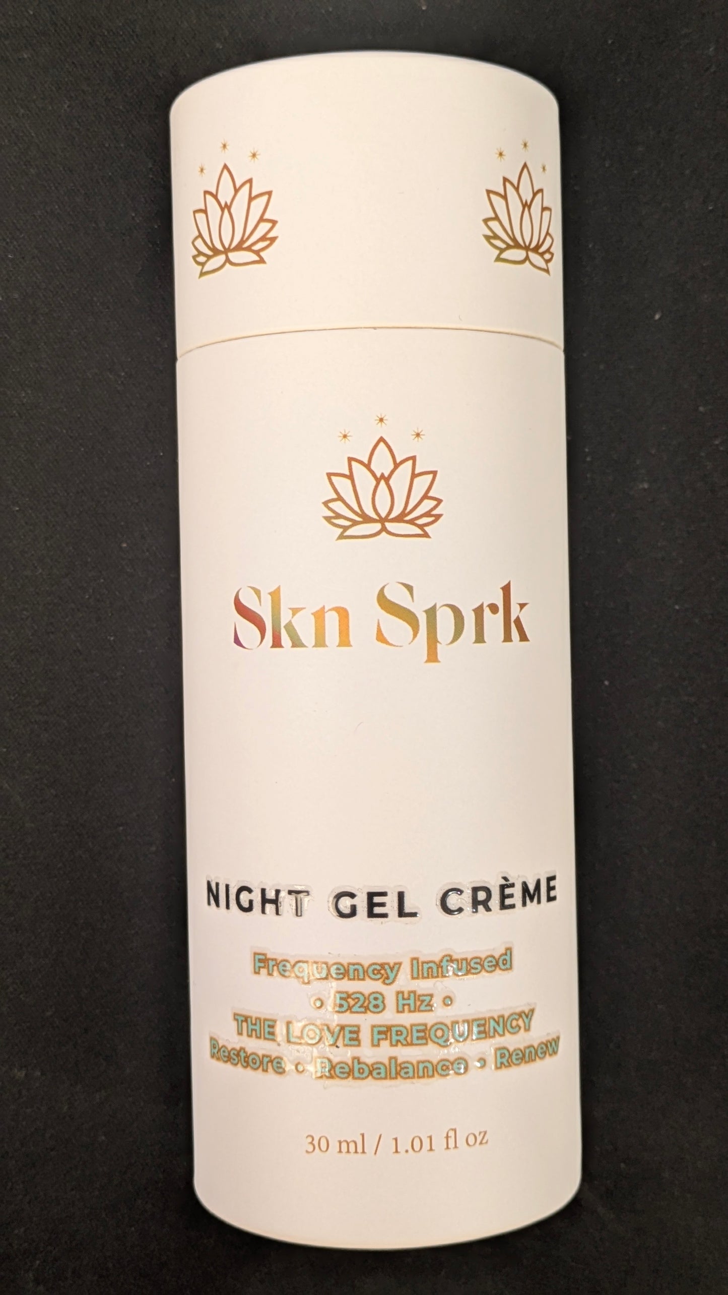 Night Gel Crème Frequency-attuned 528 Hz + Attuned Crystal * Restore-Rebalance-Renew *